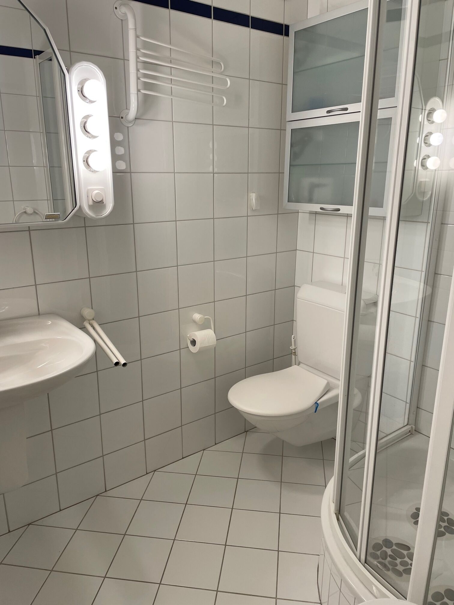 Shower, hair dryer