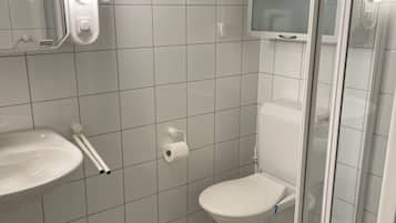 Shower, hair dryer