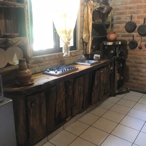 Baita | Cucina privata | Microonde, macchina per tè/caffè, pentole/stoviglie/utensili
