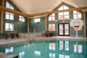 Indoor pool, open 6:00 AM to 10:00 PM, sun loungers