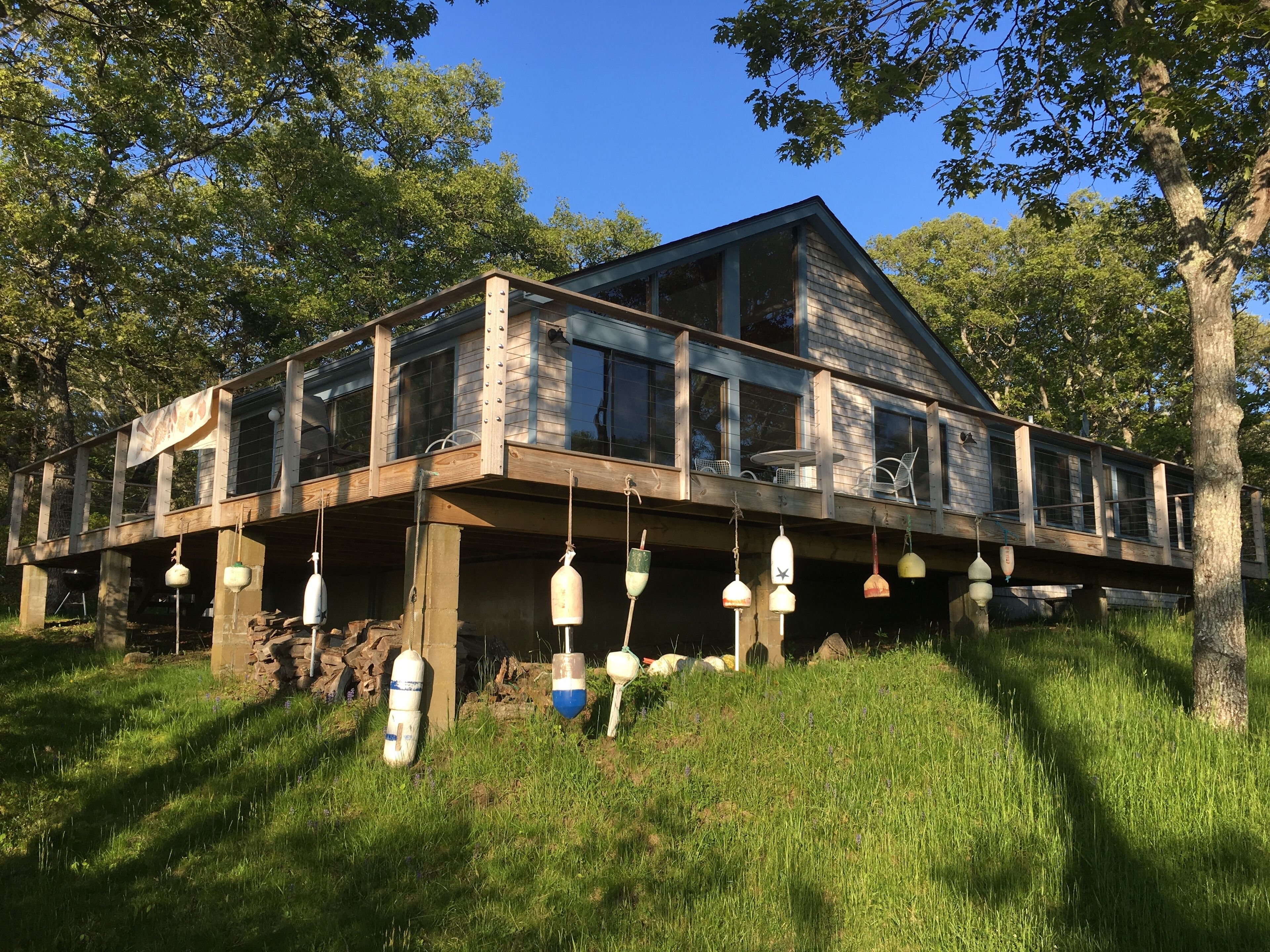 Beautiful Secluded Property with Vineyard Sound Views and Private Beach