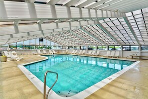 Indoor pool - XPLORIE ACTIVITIES & LINENS INCLUDED*!  AMAZING OCEAN & BAY VIEWS!! CENTURY I - Upgraded 2BR/2BA townhouse on the oceanfront. Indoor Pool. (Ocean City)