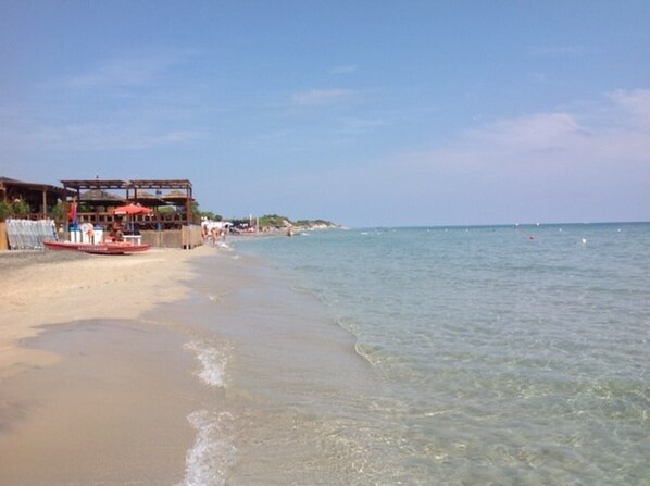 Sun loungers, beach towels