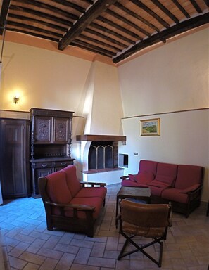 Smart TV, fireplace, video games, books