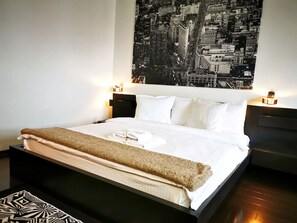 1 soverom, skrivebord, strykejern/-brett og wi-fi