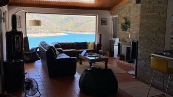 TV, fireplace, DVD player, table tennis