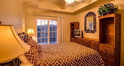 Walk-in Eagles Nest Condo with Wooded Views Pool and Hot Tub next to Silver Doll