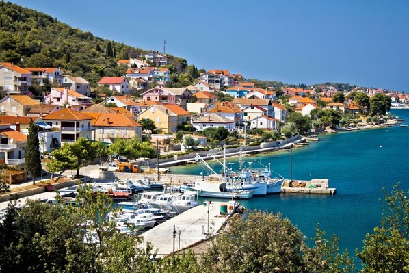 Stunning views of the marina and sea from this hillside town.
