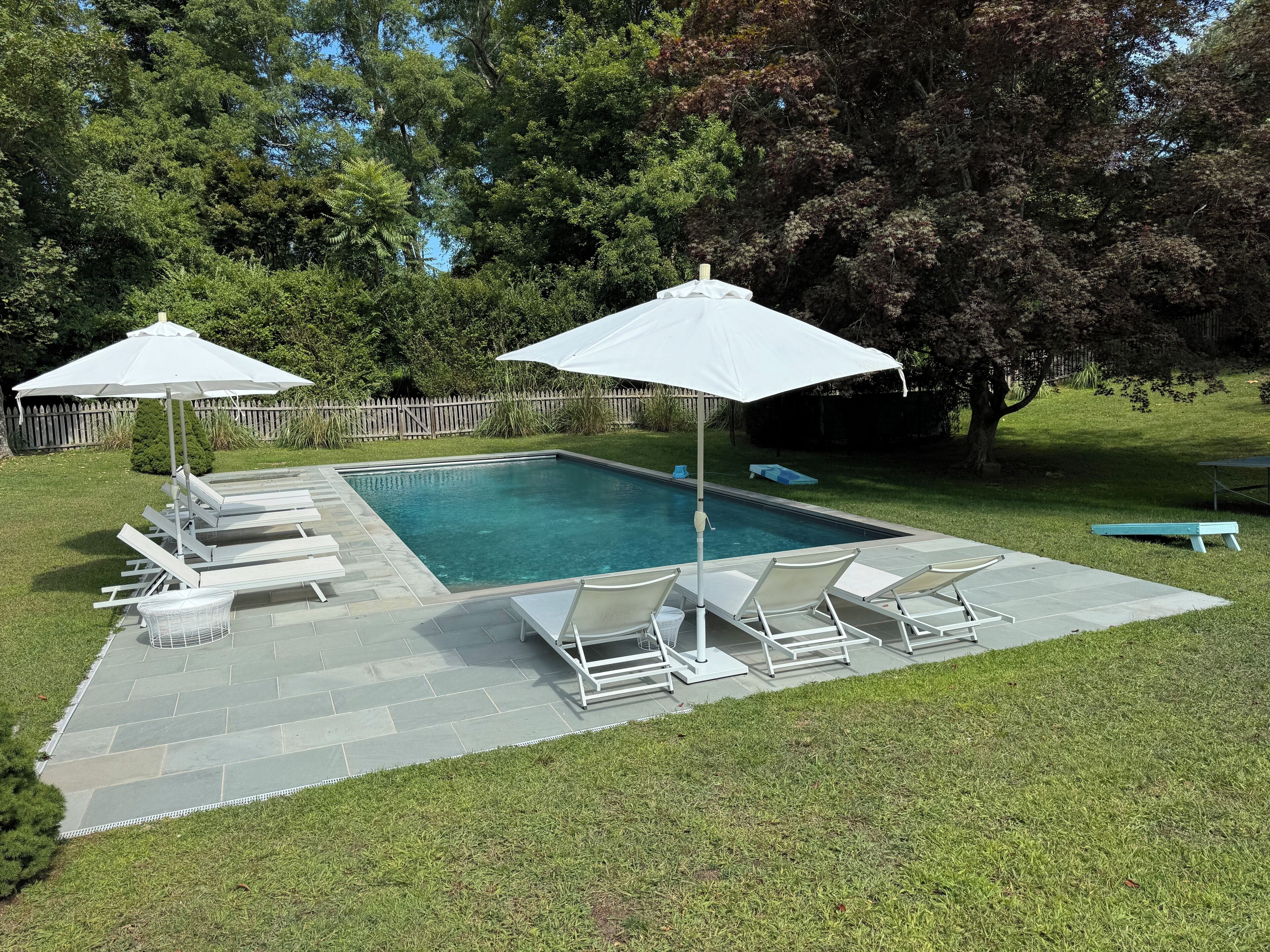 Piscine extérieure, piscine chauffée