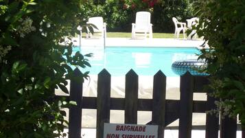 Piscine extérieure, piscine chauffée