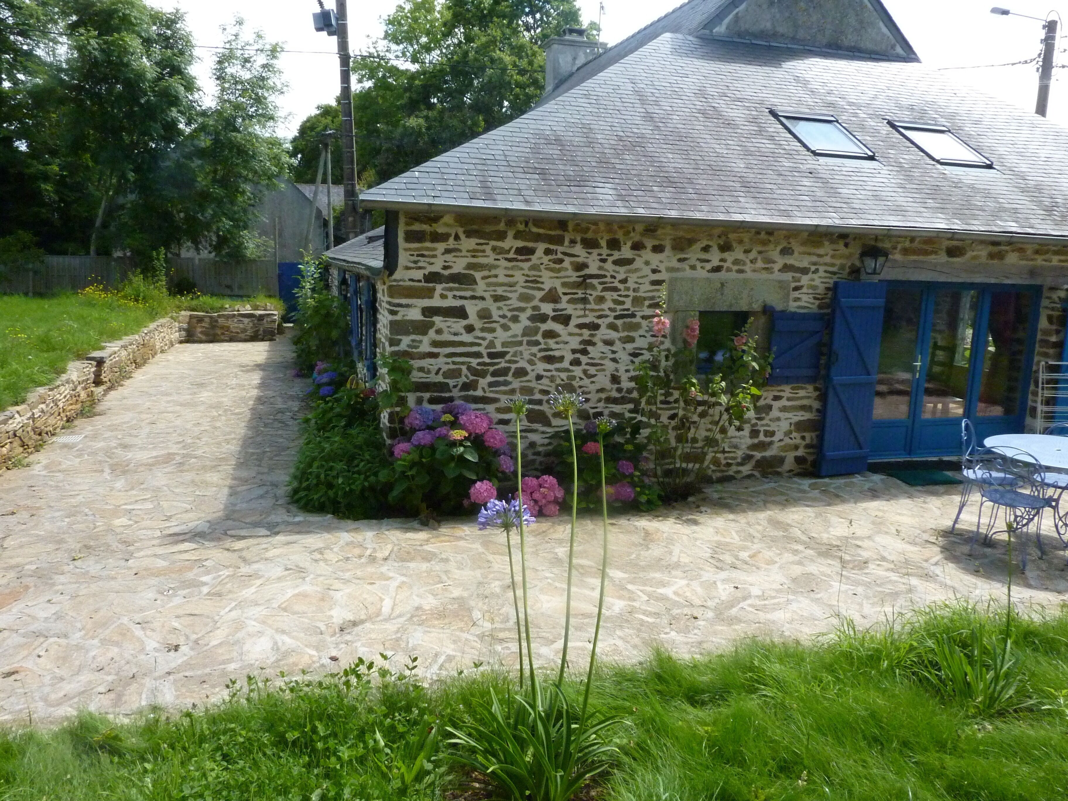 side and back of house