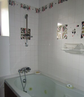 Combined shower/bathtub