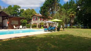 A heated pool