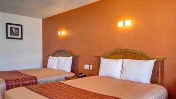 Memory foam beds, desk, iron/ironing board (on request), WiFi (free)