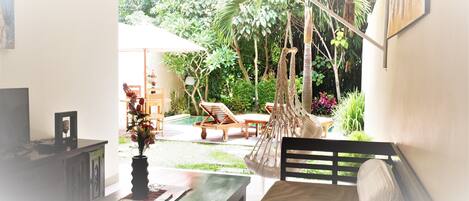 Panoramic-Villa, 1 Schlafzimmer | Wohnbereich