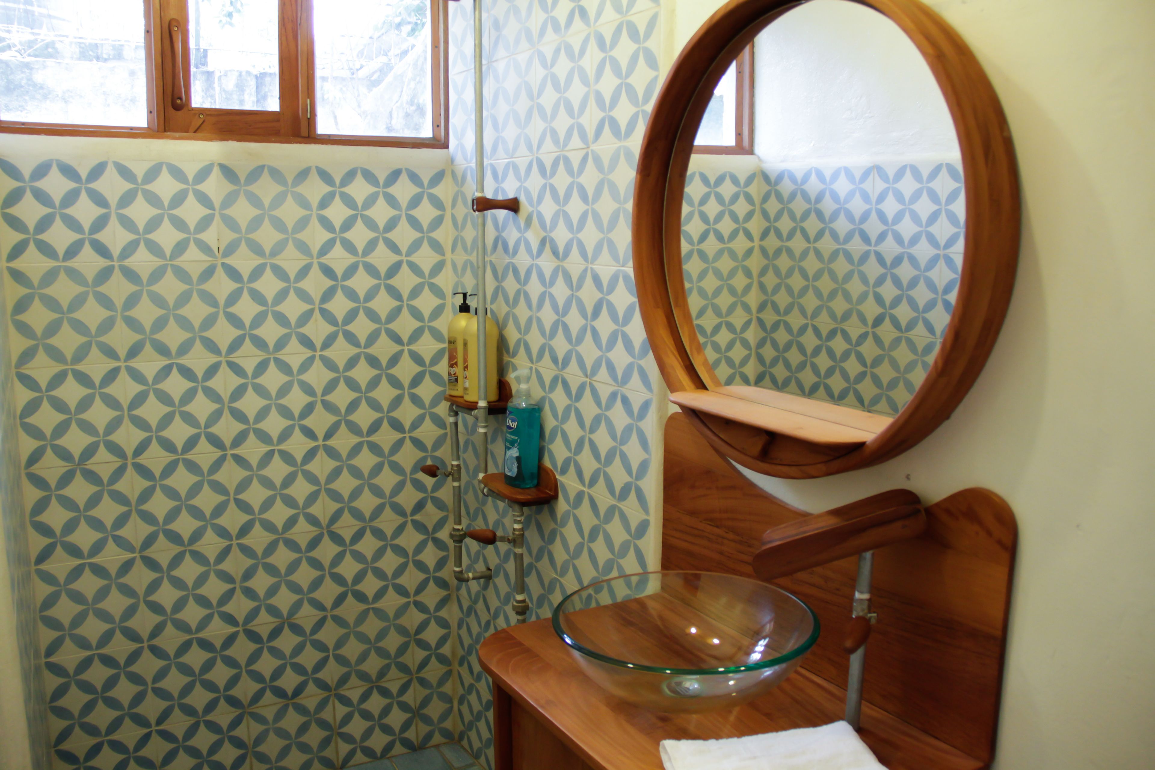 Comfort Room | Bathroom | Shower, rainfall showerhead, towels, soap