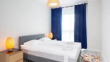 1 bedroom, iron/ironing board, travel crib, WiFi