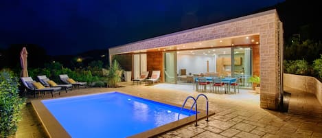 A heated pool