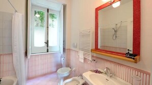 Kombinert dusj/badekar og hårføner