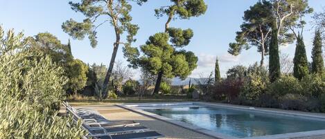 A heated pool