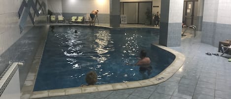 Indoor pool, a heated pool