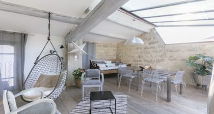 Spacieux duplex en coeur de ville avec sa piscine sur le toit