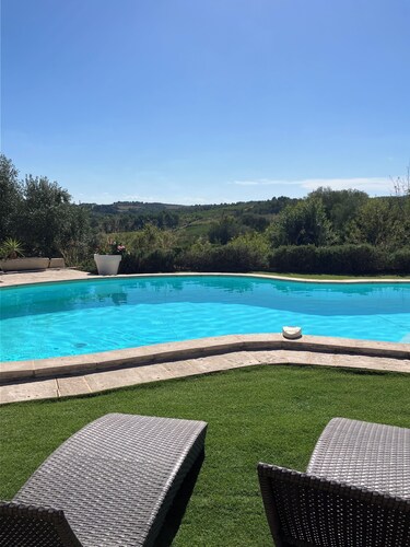  Superbe Villa Piscine Calme Vue Imprenable 9 pers