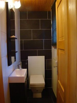 Bathtub, hair dryer, towels