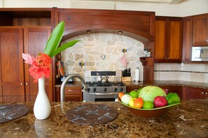 Fridge, microwave, oven, stovetop - Villa Verano Sunrise Home - Luxury beachfront villa Perfect for groups (Hopkins)