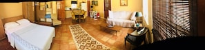 Desk, free WiFi, bed sheets, wheelchair access