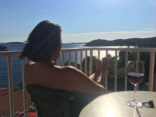 Top-Wohnung für 2, südliche Lage, direkt am Meer, Bootsanlegestelle, Fahrradhit!