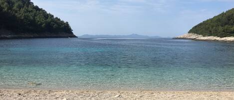 Beach nearby, sun-loungers