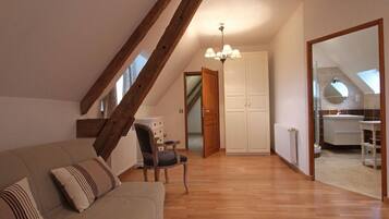 TV, fireplace, offices