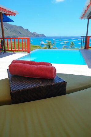 Pool - Stunning Beachfront Sunset Flamingo 4 Bedroom Villa sleeps 8  With Private Pool (Richmond)