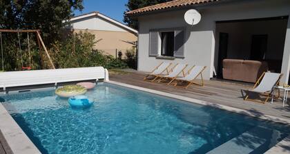 Maison contemporaine, proche océan