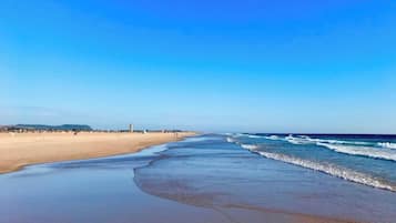 Vlak bij het strand