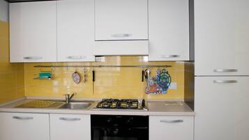 Fridge, oven, stovetop, dishwasher