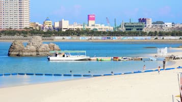 Beach nearby, white sand