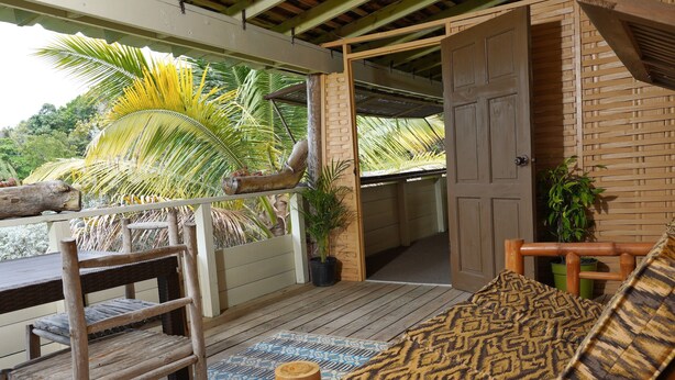 Terrace/patio -  Amazingly Affordable Savings "Rustic Jamaican Vibes" on Ocean Front, Selecluded (St. Mary, Jamaica)