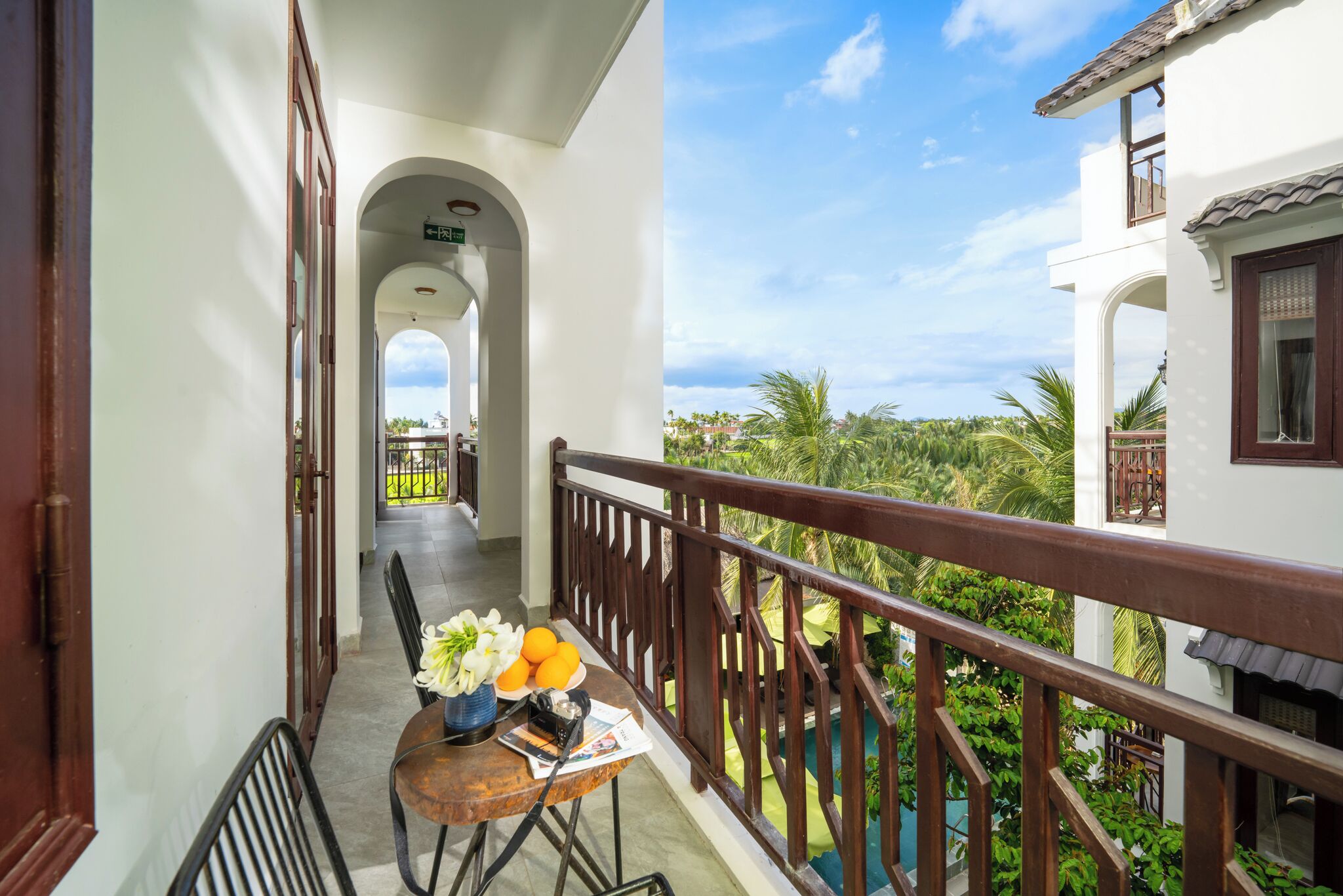 Deluxe Double Room, Balcony, Pool View | View from room