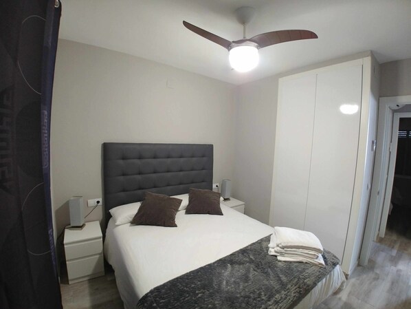 2 bedrooms, iron/ironing board, travel crib, WiFi