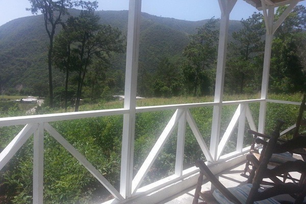 View from back porch on a sunny afternoon