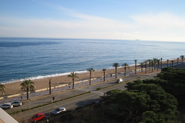 Vista a la playa o el mar