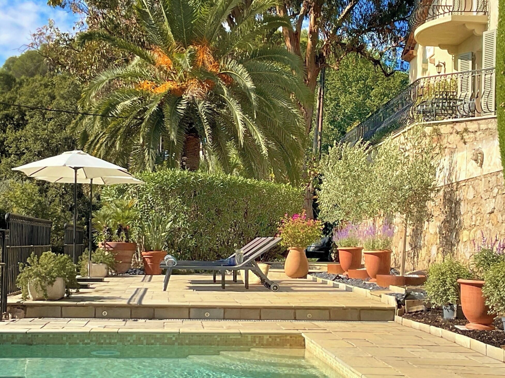 Piscine extérieure, piscine chauffée