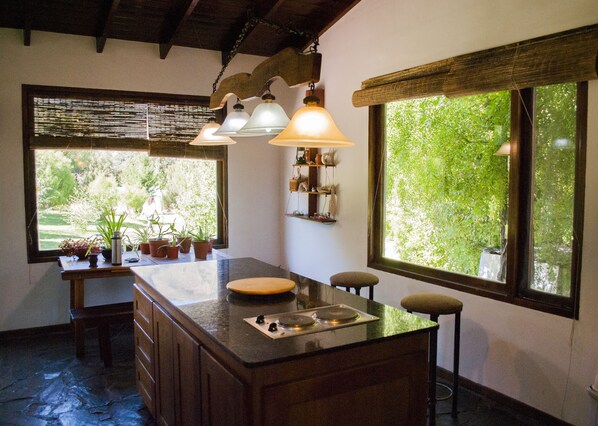 Refrigerador, horno, placa de cocina, cafetera/tetera