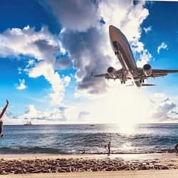 Am Strand, Liegestühle, Strandtücher