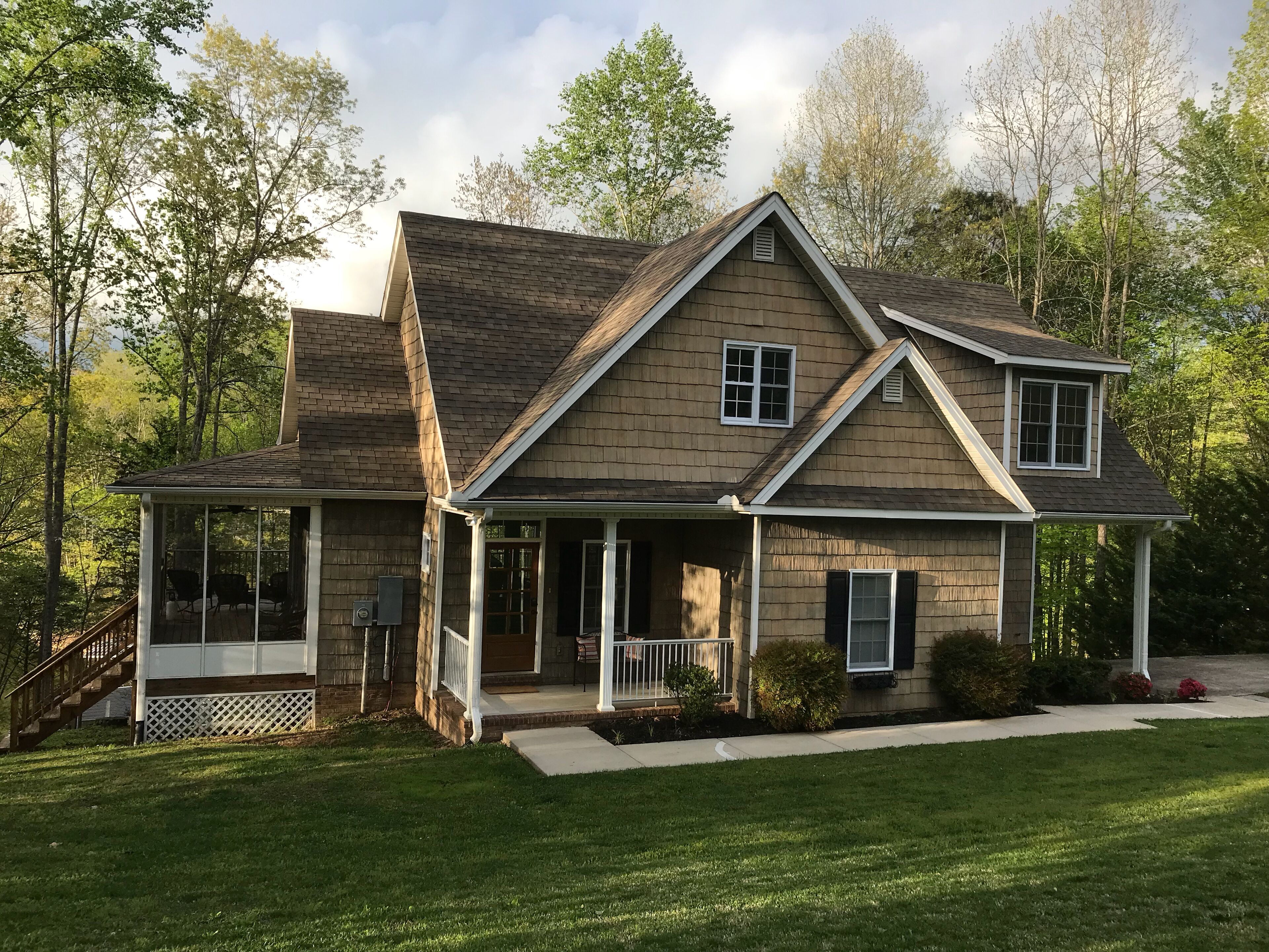Waterfront home just steps away from a quiet cove and a 2 slip dock 