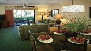 TV, fireplace, DVD player, ping pong