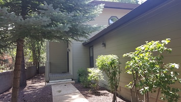 Private Front Entrance - surrounded with greenery for secluded feel.