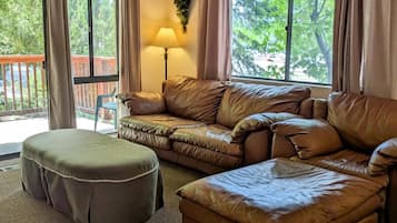 TV, fireplace, DVD player